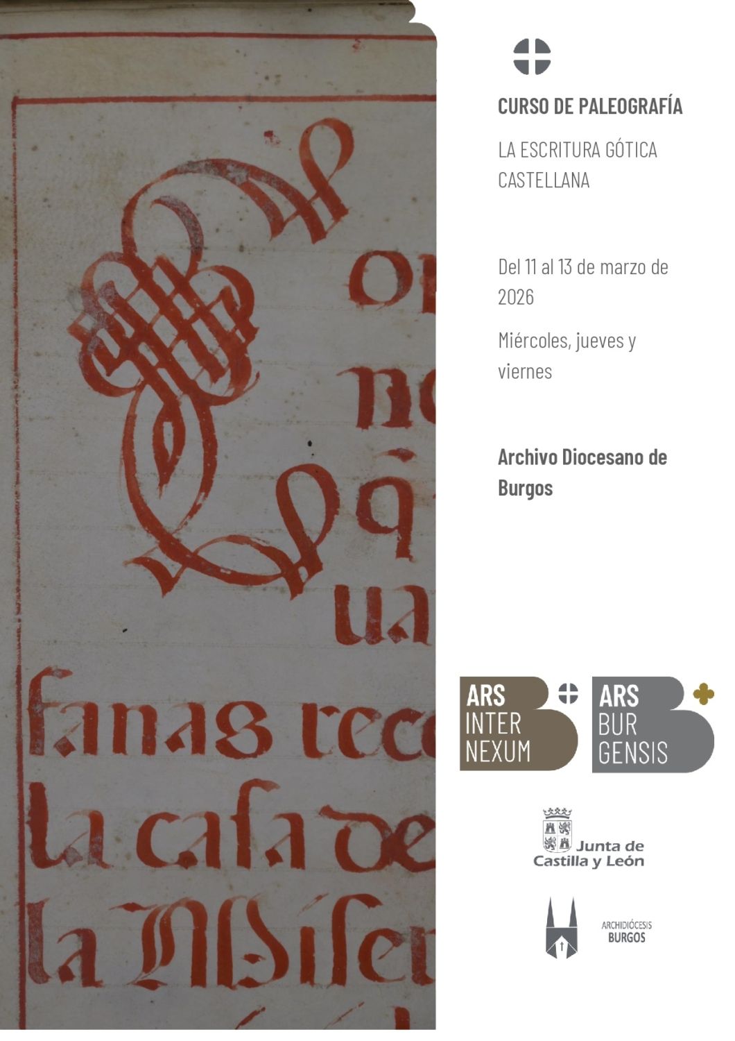 2026 Curso de Paleografía